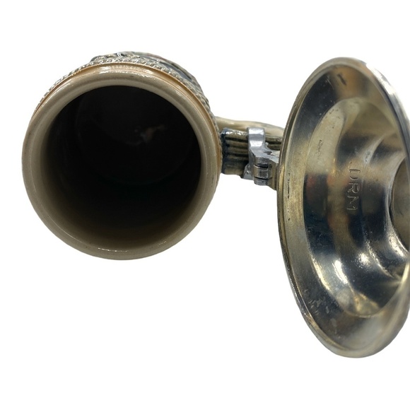 VINTAGE WESTERN Germany DRM 63 Beer Stein Mug with Lid 12 oz - Picture 8 of 10